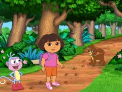Permainan Dora the Explorer Find Those Puppies talian