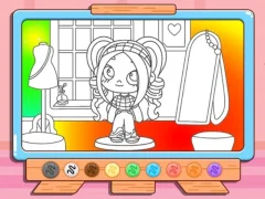 Permainan Coloring Book: Avatar Girl Dress Up Shopping talian