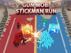 Permainan Gun Mob: Stickman Run talian