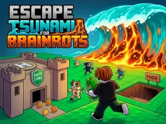 Permainan Escape Tsunami for Brainrots talian