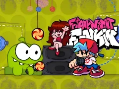 Permainan Friday Night Funkin VS Om Nom from Cut The Rope talian