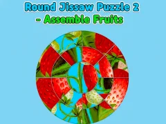 Permainan Round jigsaw Puzzle 2 - Assemble Fruits talian