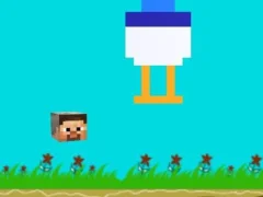 Permainan Chicken Jockey Flappy Minecraft talian