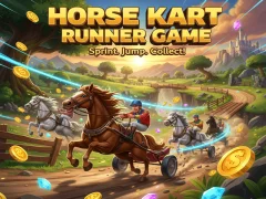 Permainan Horse Kart Runner Game talian