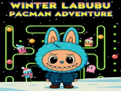 Permainan Winter Labubu Pacman Adventure talian