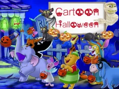 Permainan Cartoon Halloween Slide Puzzle talian