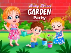 Permainan Baby Hazel. Garden party talian