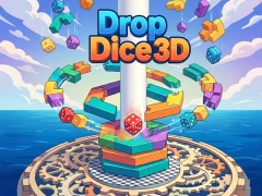 Permainan Drop Dice 3D talian