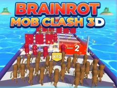 Permainan Brainrot Mob Clash 3D talian
