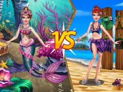 Permainan Mermaid vs Princess Outfit talian