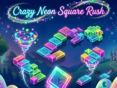 Permainan Crazy Neon Square Rush talian