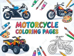 Permainan Motorcycle Coloring Pages talian