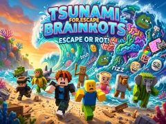 Permainan Tsunami For Escape Brainrots talian