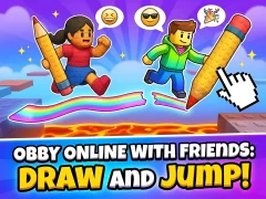 Permainan Obby online with friends: Draw and Jump! talian