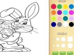 Permainan Easter Bunny Coloring Book for Kids talian