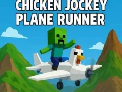 Permainan Chicken Jockey Plane Runner talian