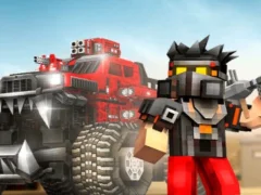 Permainan Blocky Cars: Car Battle talian