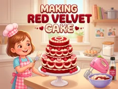 Permainan Making Red Velvet Cake talian