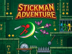 Permainan Stickman Adventure talian