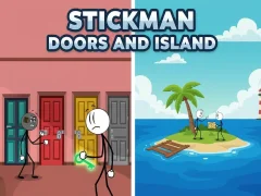 Permainan Stickman Doors and Island talian