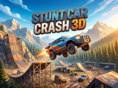 Permainan Stunt Car Crash 3D talian