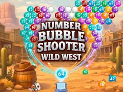 Permainan Number Bubble Shooter Wild West talian