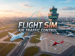 Permainan Flight Sim Air Traffic control talian