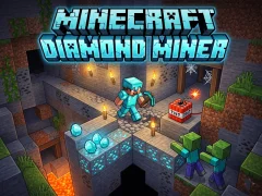 Permainan Minecraft Diamond Miner talian