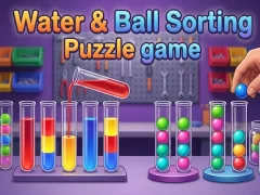 Permainan Water & Ball Sorting Puzzle game talian