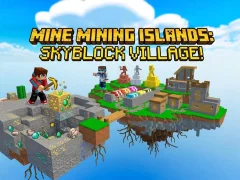 Permainan Mine Mining Islands: Skyblock Village! talian