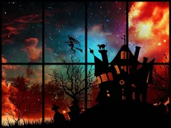Permainan Sliding Halloween Party talian