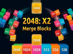 Permainan 2048 X2 Merge Blocks talian