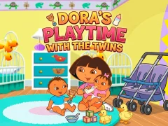 Permainan Dora the Explorer Dora's Playtime with the Twins talian