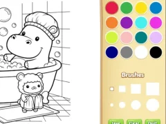 Permainan Cozy Friends Coloring Book for Kids talian