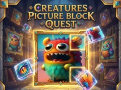 Permainan Creatures Picture Block Quest talian
