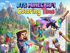 Permainan BTS Minecraft Coloring Time talian