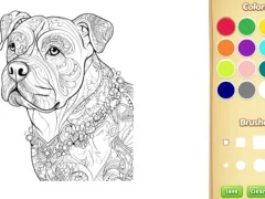 Permainan Dog Coloring Book for Adults talian