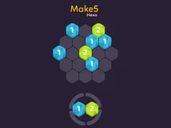 Permainan Make 5 Hexa talian