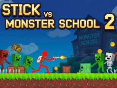 Permainan Stick vs Monster School 2 talian