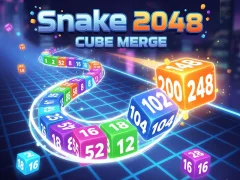 Permainan Snake 2048: Cube Merge talian