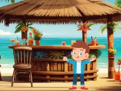 Permainan Lost Island Escape talian