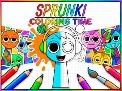Permainan Sprunki Coloring Time talian