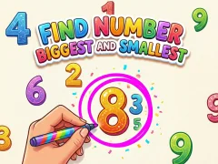Permainan Find Number Biggest and Smallest talian
