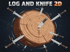 Permainan Log And Knife 2D talian