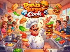 Permainan Papas Burger Cook talian