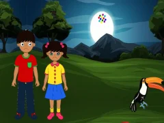 Permainan Siblings Escape From Dark Forest talian