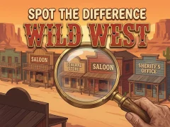 Permainan Spot The Difference Wild West talian