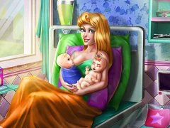 Permainan Sleepy Princess Twins Birth talian