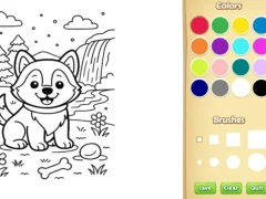 Permainan Dog Coloring Book talian