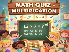 Permainan Math Quiz - Multiplication talian
